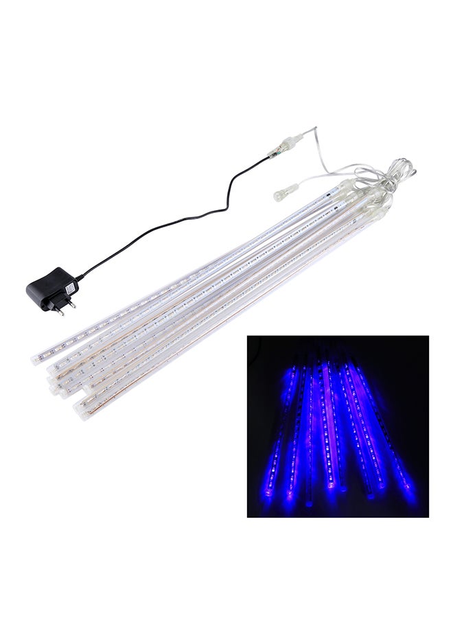 مصباح بتصميم وابل شهب أثناء المطر DIP للزينة مكون من عدد 8 أنابيب LED أزرق 55x8x5سم  - Image 3