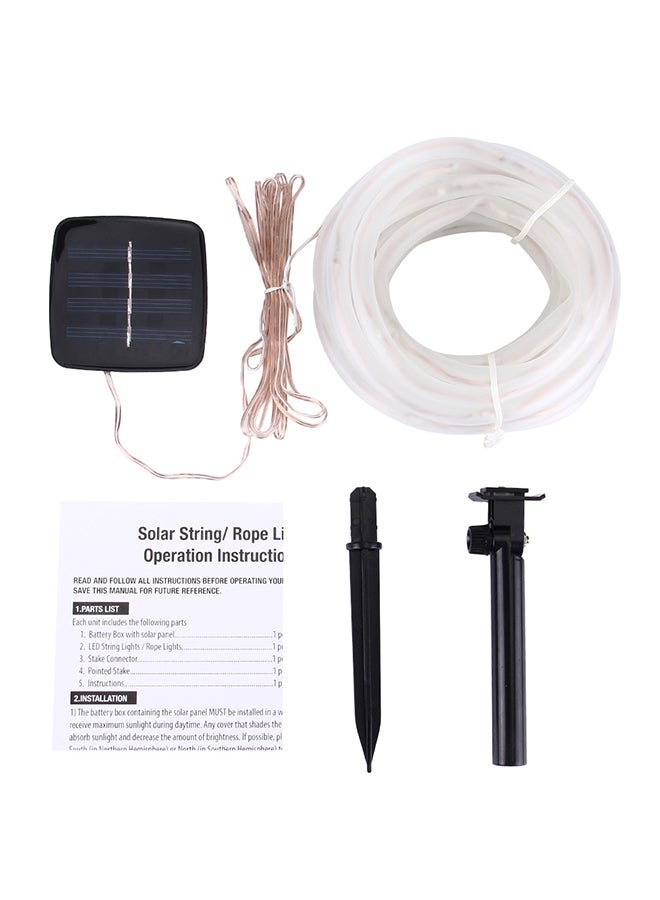 Generic 50-LED Solar Panel Extended Cable Rope Light Blue 15x15x8centimeter  - Image 2