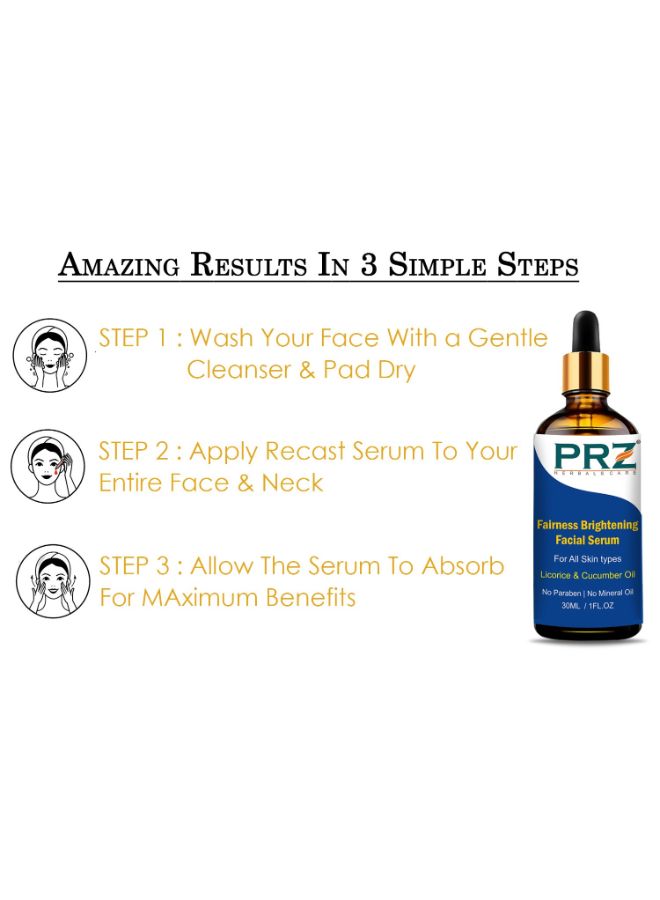 PRZ Fairness Brightening Facial Serum 30ml  - Image 3