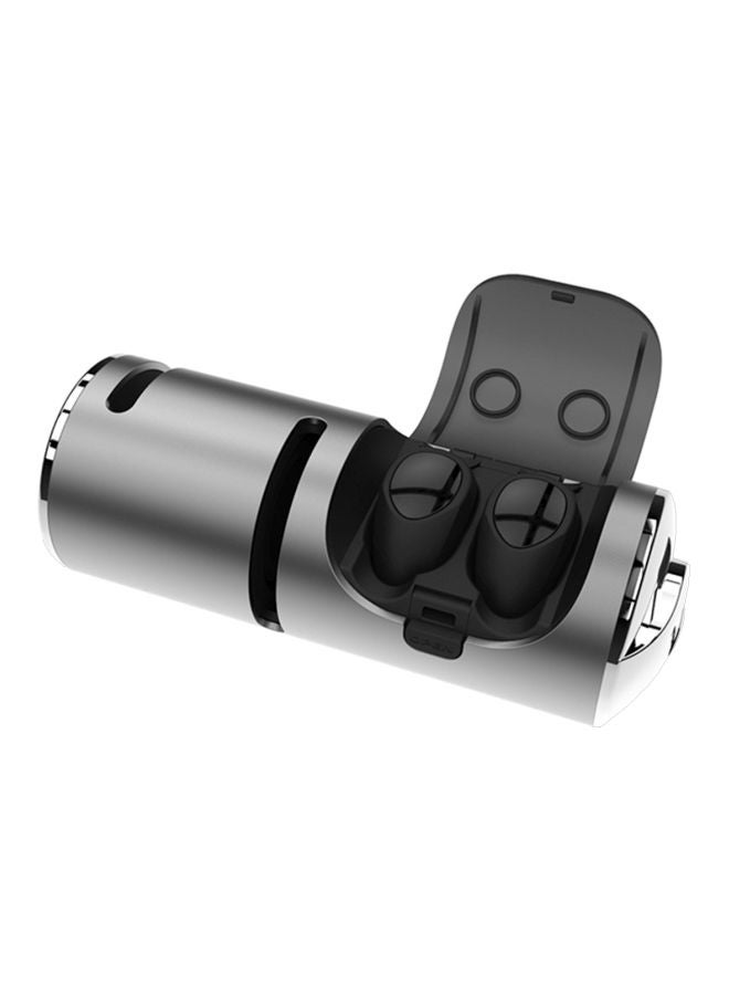 TWS - Wireless In-Ear Earphone With Charging Box Silver/Black - Image 1