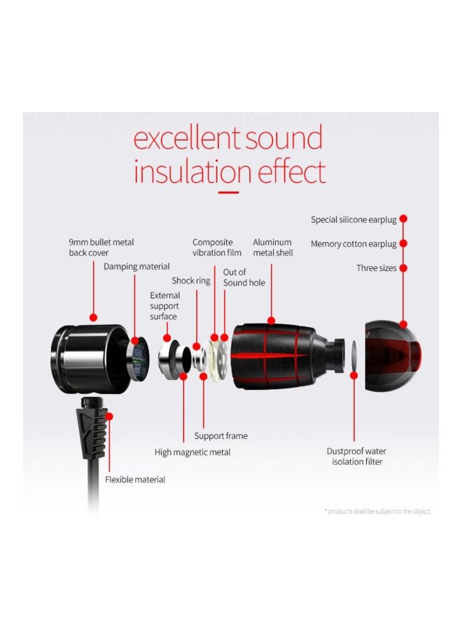 Plextone G25 In-Ear Earphones With Mic Black - Image 2