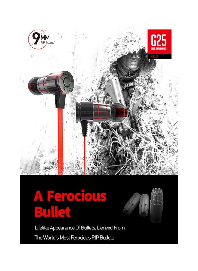 Plextone G25 In-Ear Earphones With Mic Black - Image 4