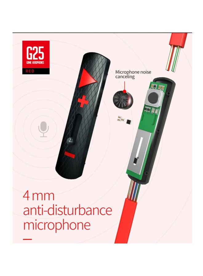 Plextone - G25 In-Ear Earphones With Mic Green/Black - Image 1