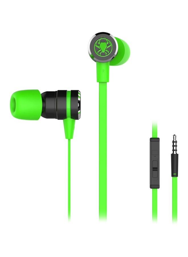 Plextone G20 In-Ear Earphones With Mic Green/Black - Image 1
