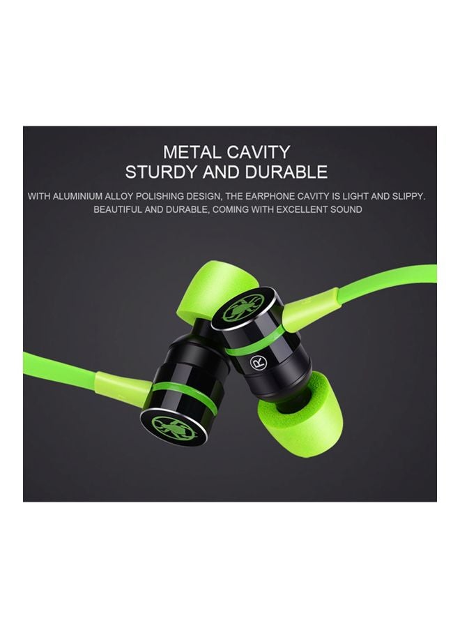 Plextone G20 In-Ear Earphones With Mic Green/Black - Image 4