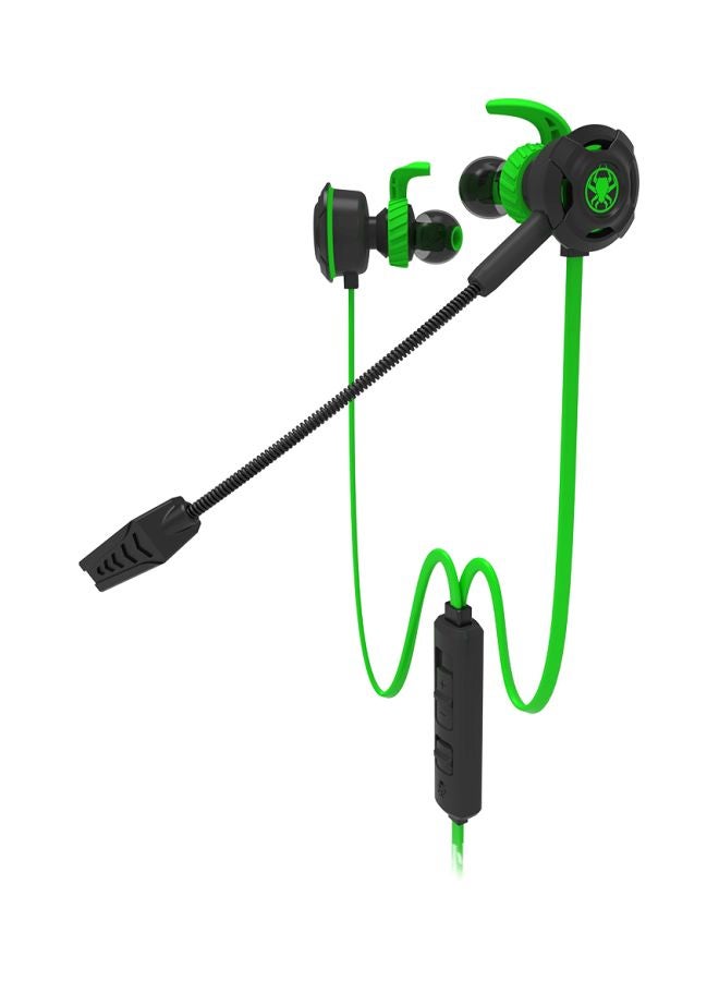 Plextone - G30 In-Ear Earphones With Mic Green/Black - Image 1