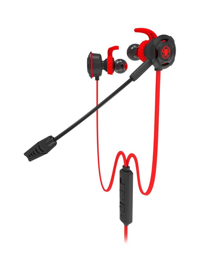 Plextone - G30 In-Ear Earphones With Mic Red/Black - Image 1