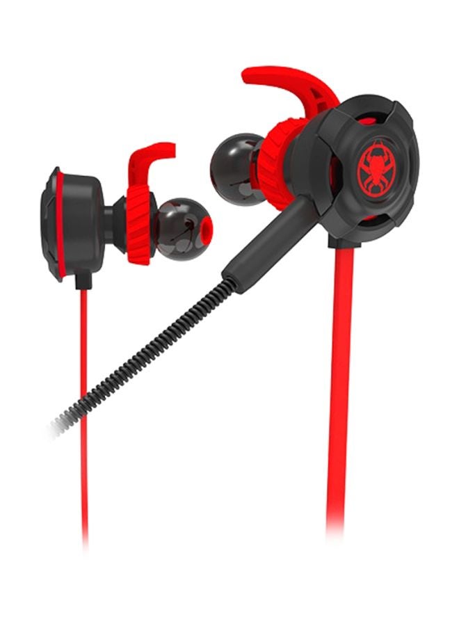 Plextone - G30 In-Ear Earphones With Mic Red/Black - Image 1