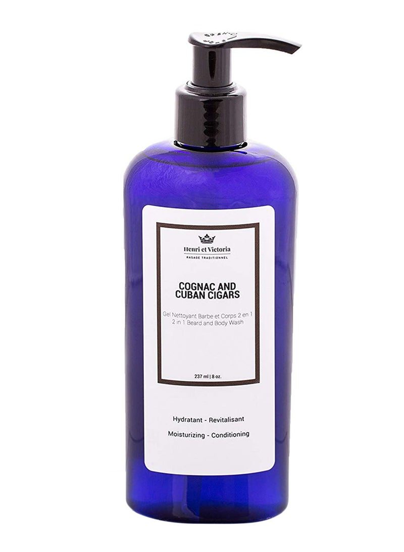 Henri et Victoria - 2-In-1 Cognac And Cuban Cigars Beard And Body Wash Clear - Image 1