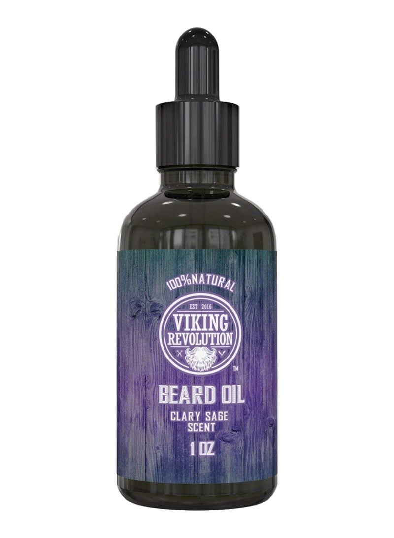 Viking Revolution - Natural Clary Sage Scent Beard Oil Multicolour 30ml - Image 1
