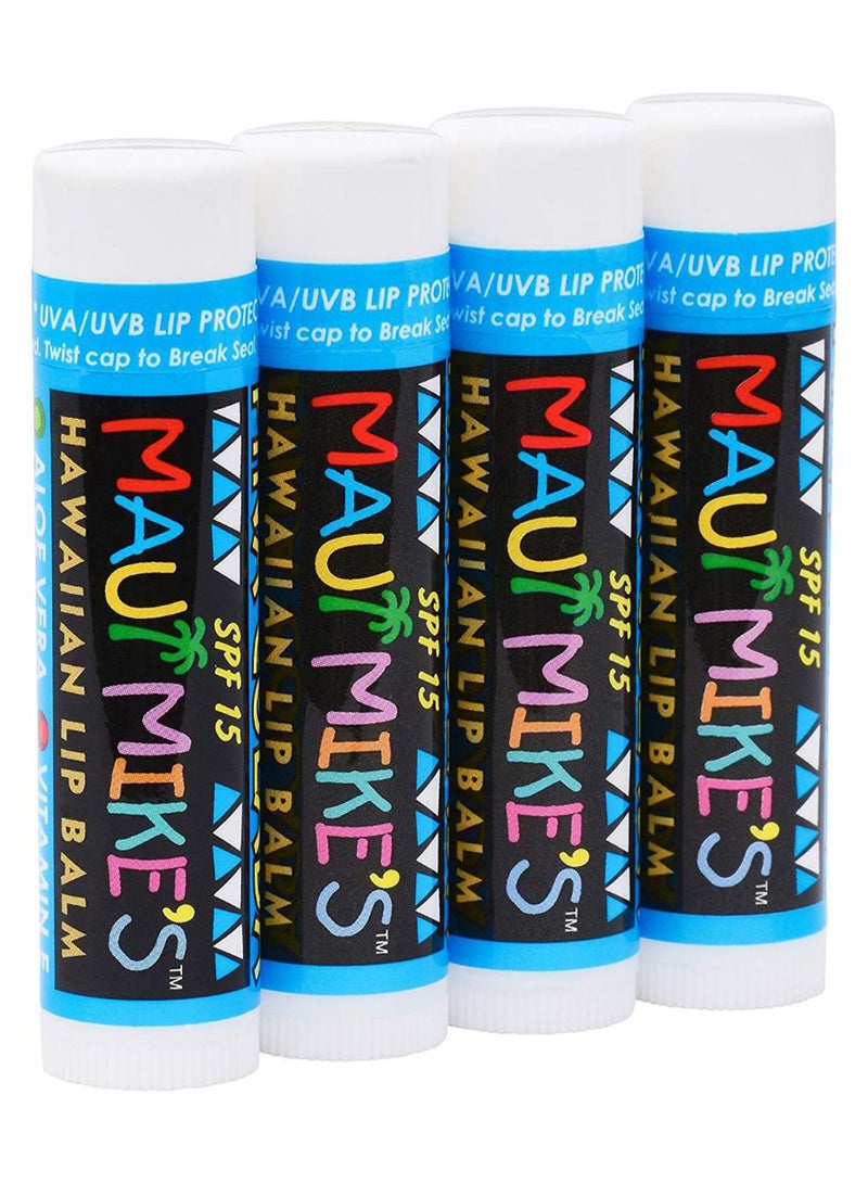 ماوي مايك ليب بالم مجموعة بلسم شفاه هاواي من 4 قطع