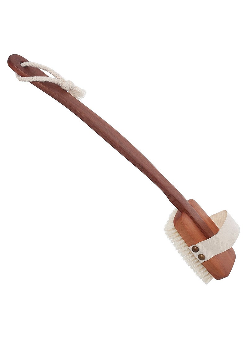 Bath Brush With Handle Brown/White 17inch - v1567199493/N29306226A_1