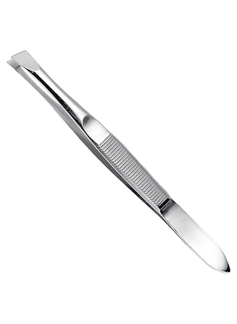 Refine Slant Tip Tweezer Silver 