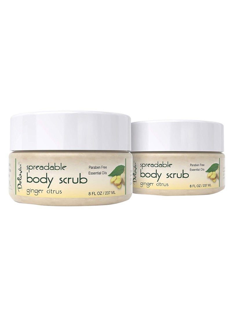 Pack Of 2 Ginger Citrus Spreadable Body Scrub 237ml