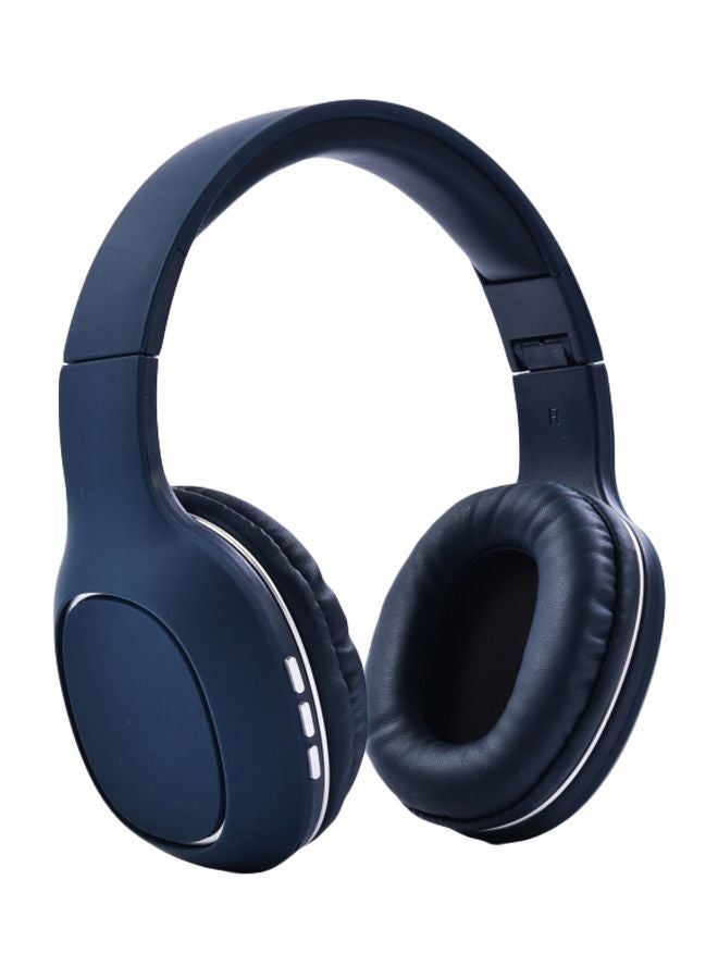 Wireless Over-Ear Bluetooth Headset Blue