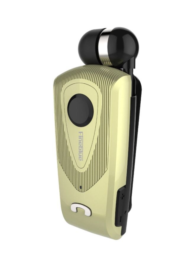 Fineblue Bluetooth In-Ear Stereo Headset With Retractable Cable Green 