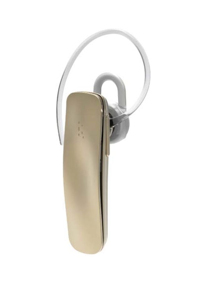 Fineblue Bluetooth Stereo Headset With Mic Gold/White - Image 1