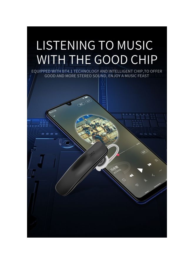 Fineblue Bluetooth Stereo Headset With Mic Gold/White - Image 3