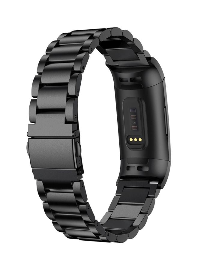 سوار بديل لجهاز تتبع اللياقة البدنية Fitbit Charge 3 أسود - Image 4