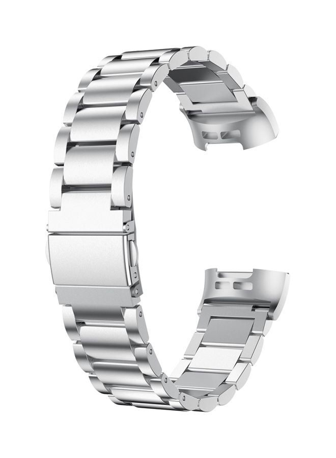 Replacement Strap For Fitbit Charge 3 Silver - Image 1