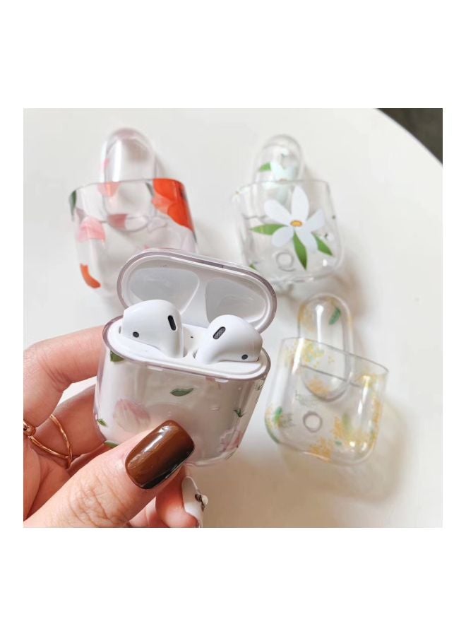 Generic - Protective Bluetooth Headphone Case For Apple AirPods Clear/White/Green - Image 1