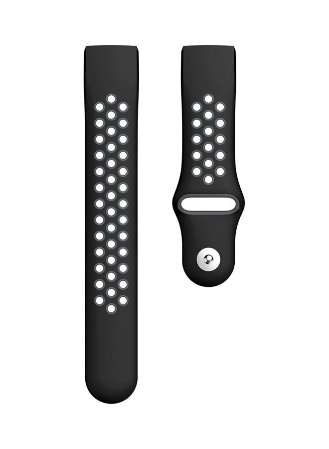سوار ساعة بديل لساعة فيتبيت تشارج 3 رمادي/أسود - Image 3