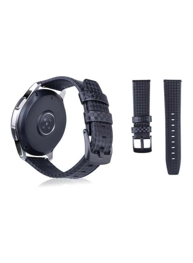 سوار بديل لساعة سامسونج جير S3 مقاس 22 مم أسود/ رمادي - Image 2