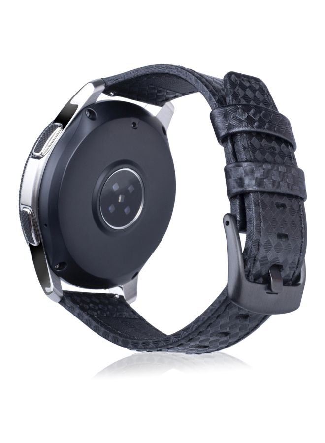 سوار بديل لساعة سامسونج جير S3 مقاس 22 مم أسود/ رمادي - Image 3