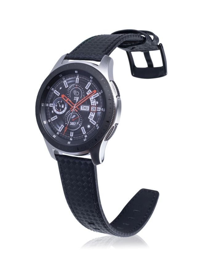 سوار بديل لساعة سامسونج جير S3 مقاس 22 مم أسود/ رمادي - Image 4