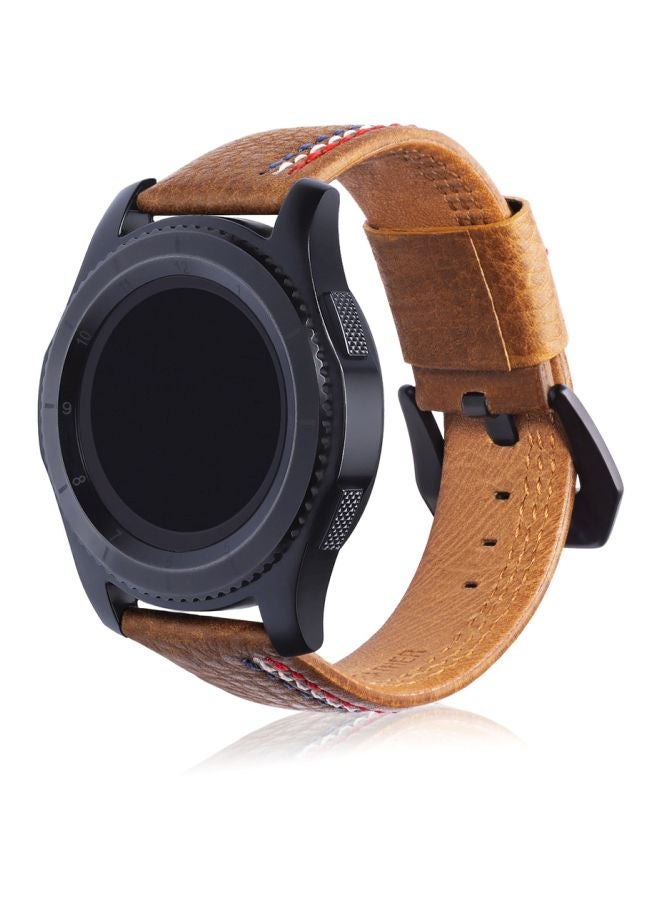 Replacement Band For Samsung Gear S3 22mm Brown - Image 4
