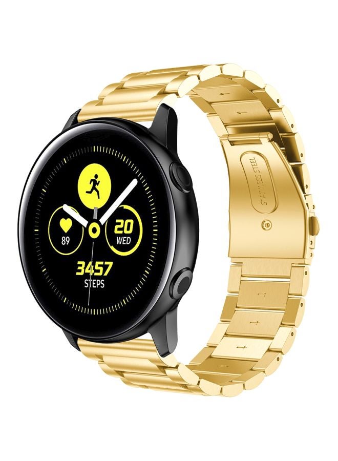 سوار بديل لساعة سامسونج جالاكسي أكتيف/ أكتيف 2 ذهبي - Image 3