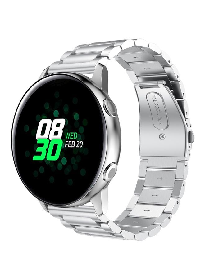 Replacement Strap For Samsung Galaxy Active/Active2 Silver - Image 3