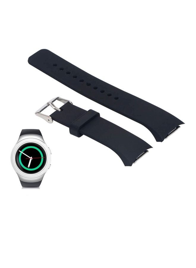 سوار بديل لساعة سامسونج جالاكسي جير S2 R720 أسود - Image 2