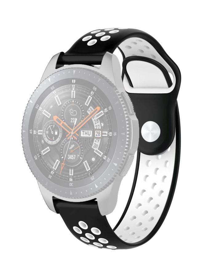 Replacement Band For Samsung Galaxy Watch 46mm Black/White - Image 2