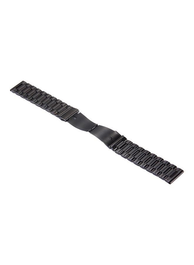 سوار بديل لساعة سامسونج جير S3 أسود - Image 4