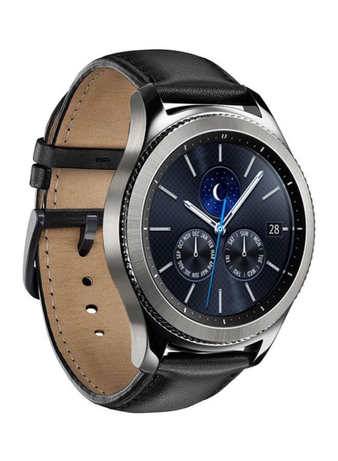 Classical Leather Watchband For Samsung Gear S3 Black - Image 2