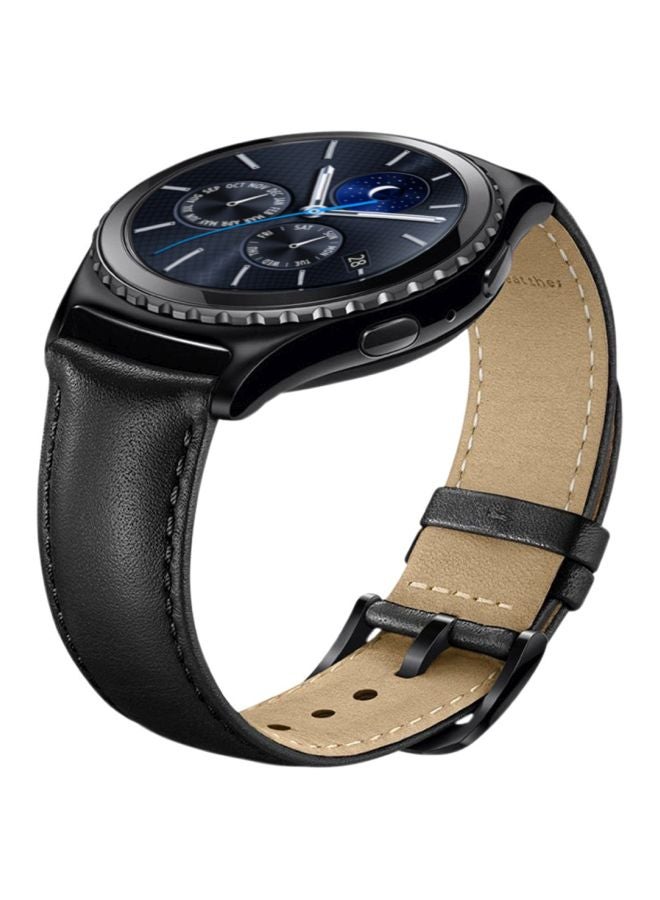 Classical Leather Watchband For Samsung Gear S3 Black - Image 3