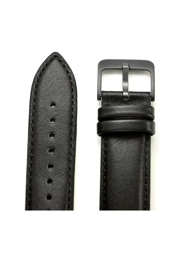 Classical Leather Watchband For Samsung Gear S3 Black - Image 4