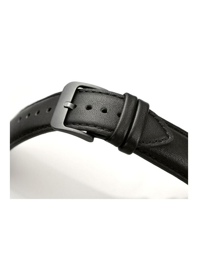 Classical Leather Watchband For Samsung Gear S3 Black - Image 5