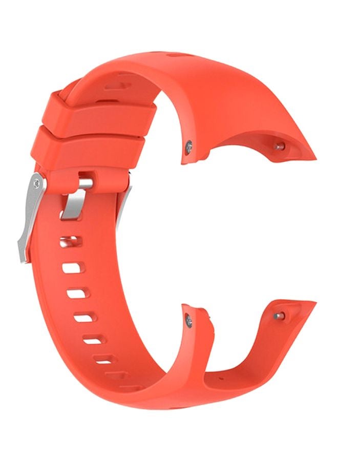 Silicone Replacement Wrist Strap For Suunto Trainer Wrist HR Orange  - Image 1