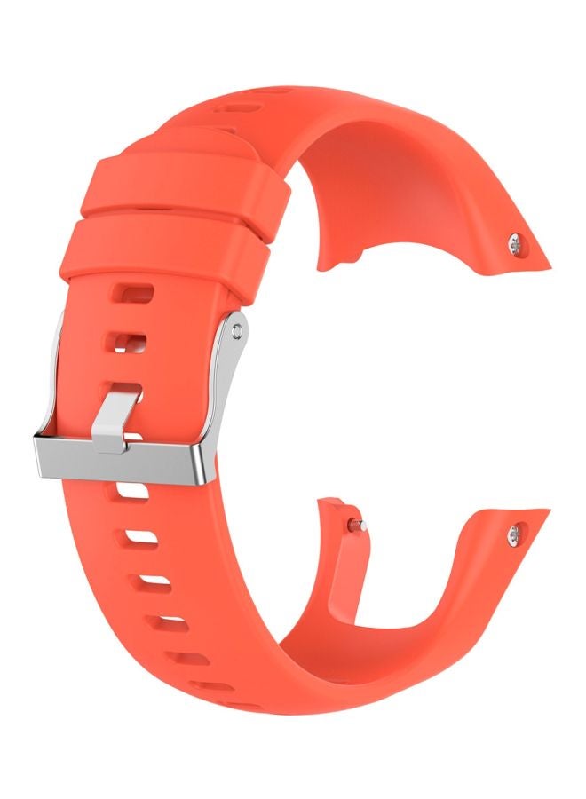 Silicone Replacement Wrist Strap For Suunto Trainer Wrist HR Orange  - Image 2