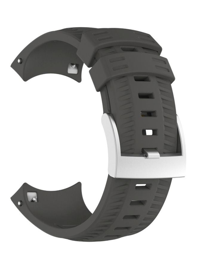 Silicone Replacement Band For Suunto 9 Grey - Image 2