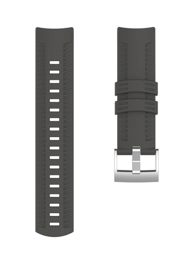 Silicone Replacement Band For Suunto 9 Grey - Image 3