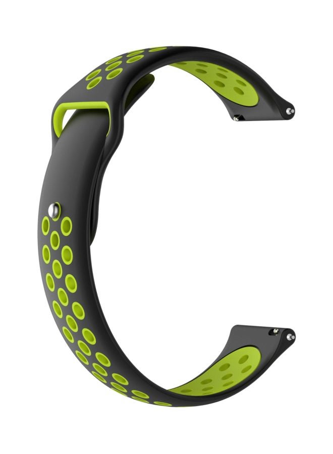 Generic - Replacement Strap For Huawei Watch Series 1 Black/Green - Image 1