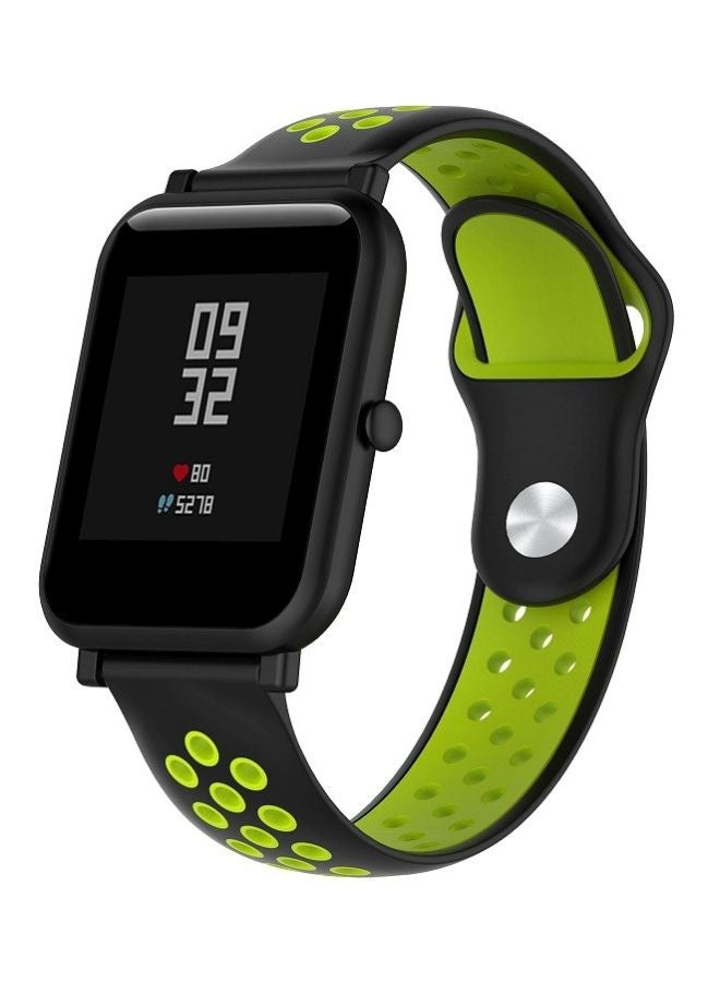 Generic - Replacement Strap For Huawei Watch Series 1 Black/Green - Image 1