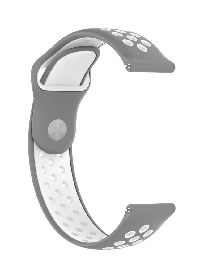 Replacement Strap For Huawei Watch Series 1 Grey/White - Image 1