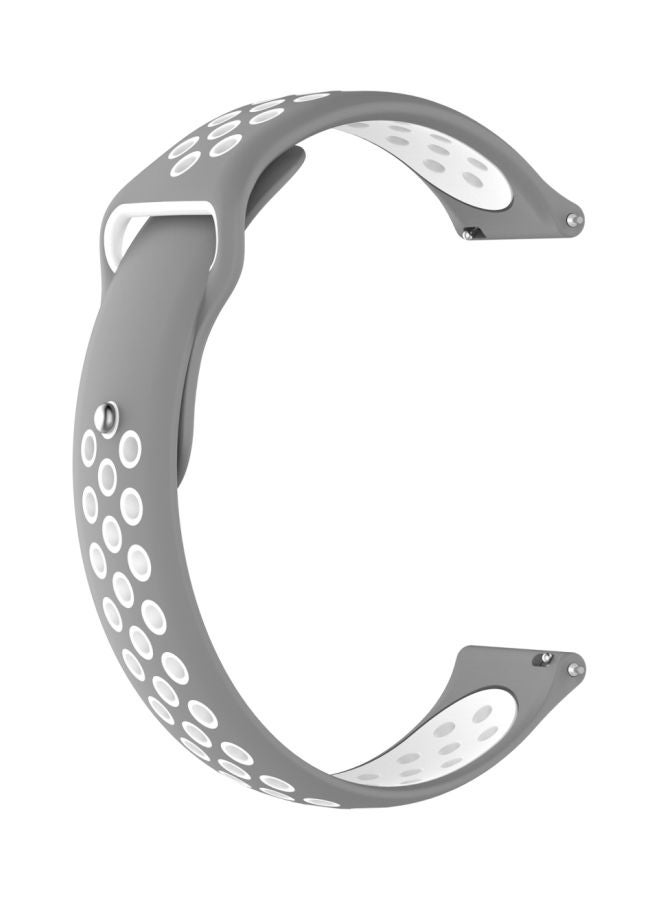 Replacement Strap For Huawei Watch Series 1 Grey/White - Image 2