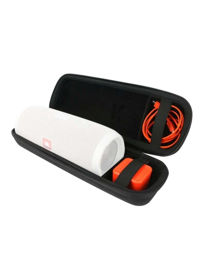 2-In-1 Zipper Storage Bag For JBL Charge 3 With Shoulder Strap Black  - Image 1