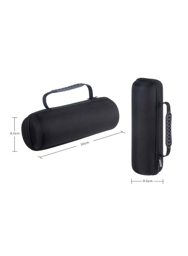 2-In-1 Zipper Storage Bag For JBL Charge 3 With Shoulder Strap Black  - Image 2