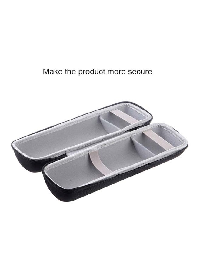 2-In-1 Zipper Storage Bag For JBL Charge 3 With Shoulder Strap Black  - Image 3